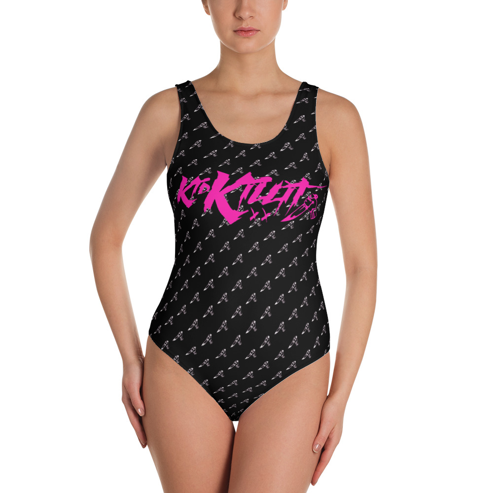 Kid Killit Pink with Knives - One-Piece Swimsuit