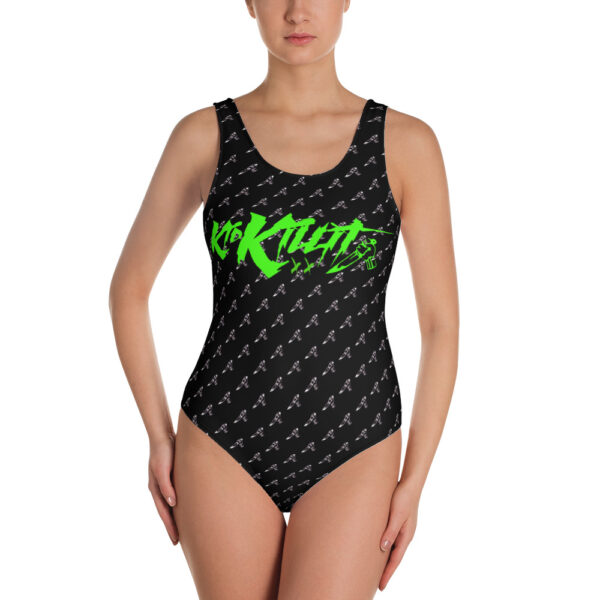 Kid Killit Green with Knives - One-Piece Swimsuit