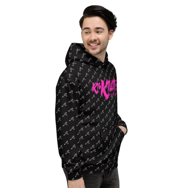 Kid Killit Pink with Knifes - Unisex Hoodie - Image 3