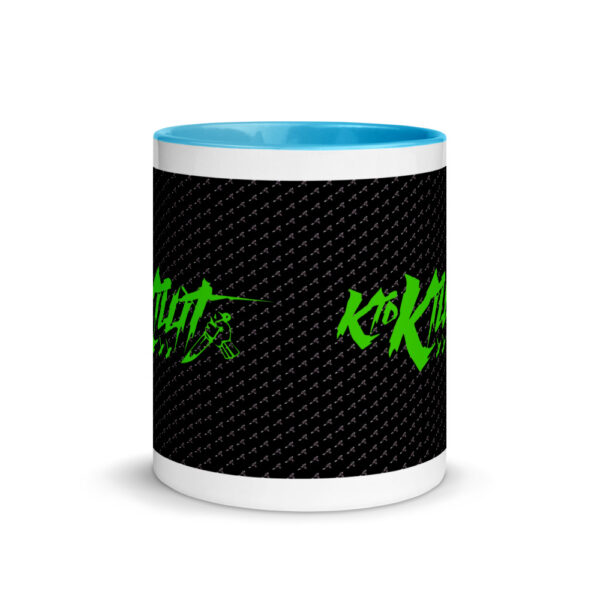 Kid Killit Green with Knives - Mug w/ Color Inside - Image 4