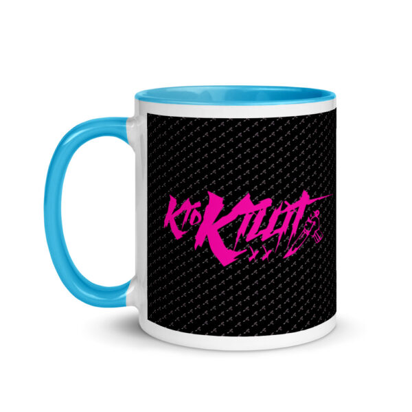 Kid Killit Pink with Knifes - Mug with Color Inside - Image 6