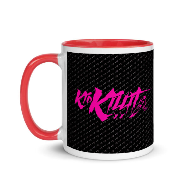 Kid Killit Pink with Knifes - Mug with Color Inside - Image 4