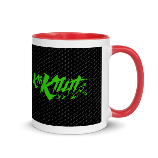 Kid Killit Green with Knives - Mug w/ Color Inside - Image 2