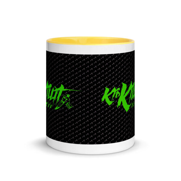 Kid Killit Green with Knives - Mug w/ Color Inside - Image 6