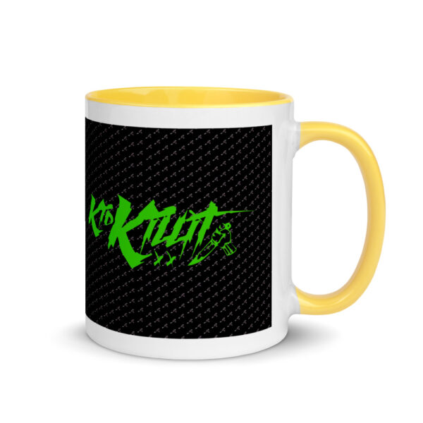 Kid Killit Green with Knives - Mug w/ Color Inside - Image 5